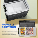 Portable Car Refrigerator Compressor Dual Zone Mini Fridge Freezer