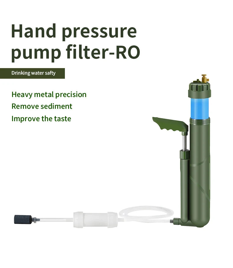 Filterwell Portable Hand Pump RO Water Filter Purifier Reverse