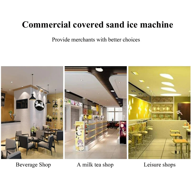 Sand Ice Machine Blender for Milkshakes 6 Blades Blender Food Processor Ice Smoothies Maker Mixer Chopper Grinder