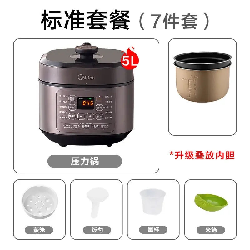 large-capacity electric pressure cooker household Double bile pressure cooker multi-function pressure cooker