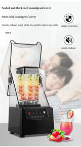 Sand Ice Machine Blender for Milkshakes 6 Blades Blender Food Processor Ice Smoothies Maker Mixer Chopper Grinder