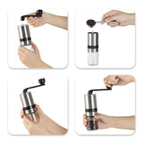 Black Color Handle Ceramic Corn hand Manual Coffee Grinder