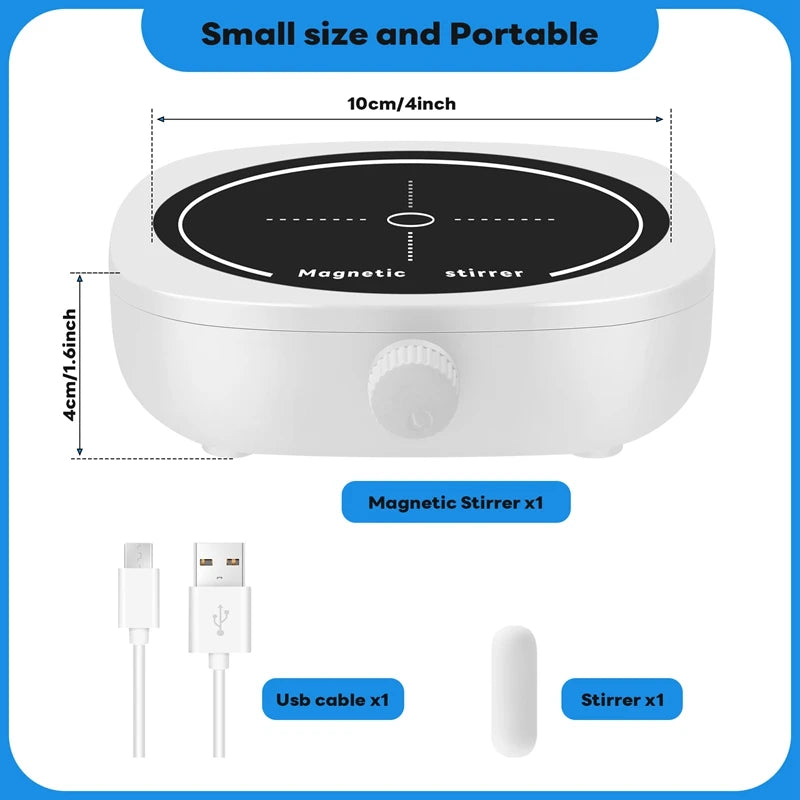 Retail Magnetic Stirrer Mini Lab Stir Mixer Portable Stirrer Plate for Laboratory