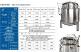 Stainless Steel Ss316 Ss304 100L Commercial Pressure Cooker/steam Electric Pressure Cooker