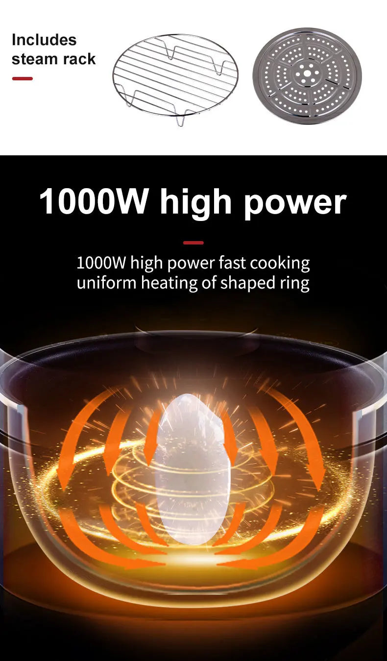 5L Electric Pressure Cooker Smart Multifunction Heater Soup Porridge Rice Heating Intelligent Electric Pressure Cookers For Home