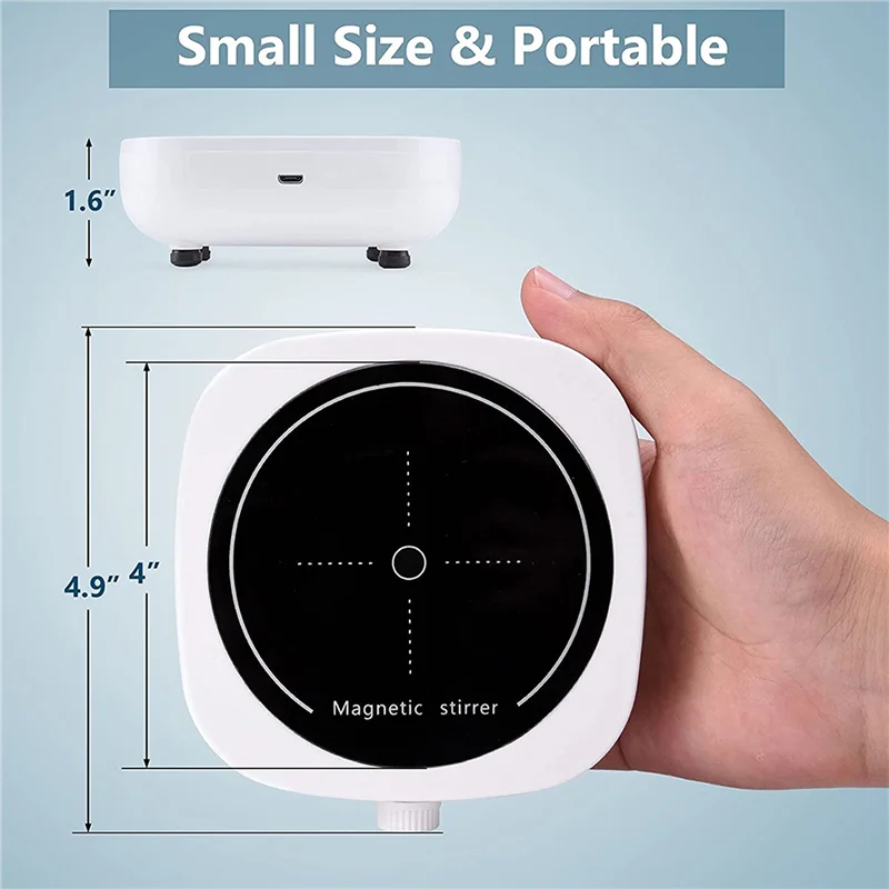 Magnetic Stirrer Mini Lab Stir Mixer Portable Stirrer Plate