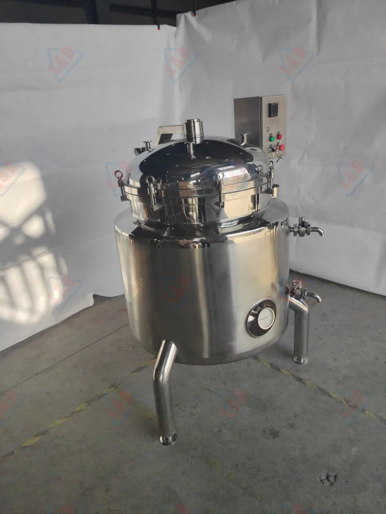 Stainless Steel Ss316 Ss304 100L Commercial Pressure Cooker/steam Electric Pressure Cooker