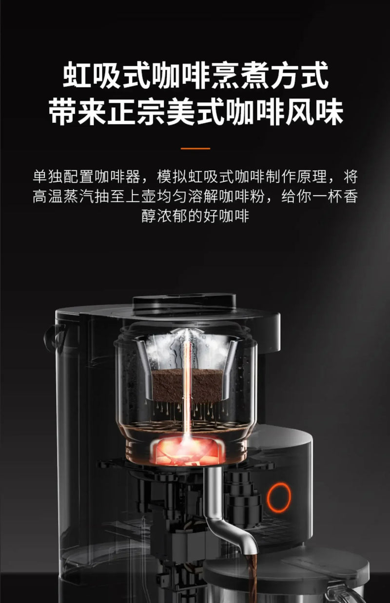 Multifunctional fully automatic cleaning-free household desktop silent wall-breaking food processor without hand washing