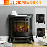 electric fireplace, electric heater, adjustable temperature fireplace heater, overheat protection