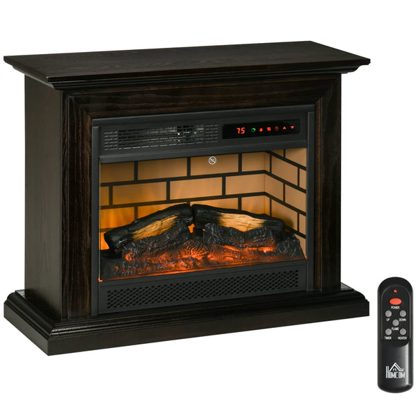 Electric Fireplace, electric heater, Fire Place Heater adjustable temperature, overheat protection, Space Saving