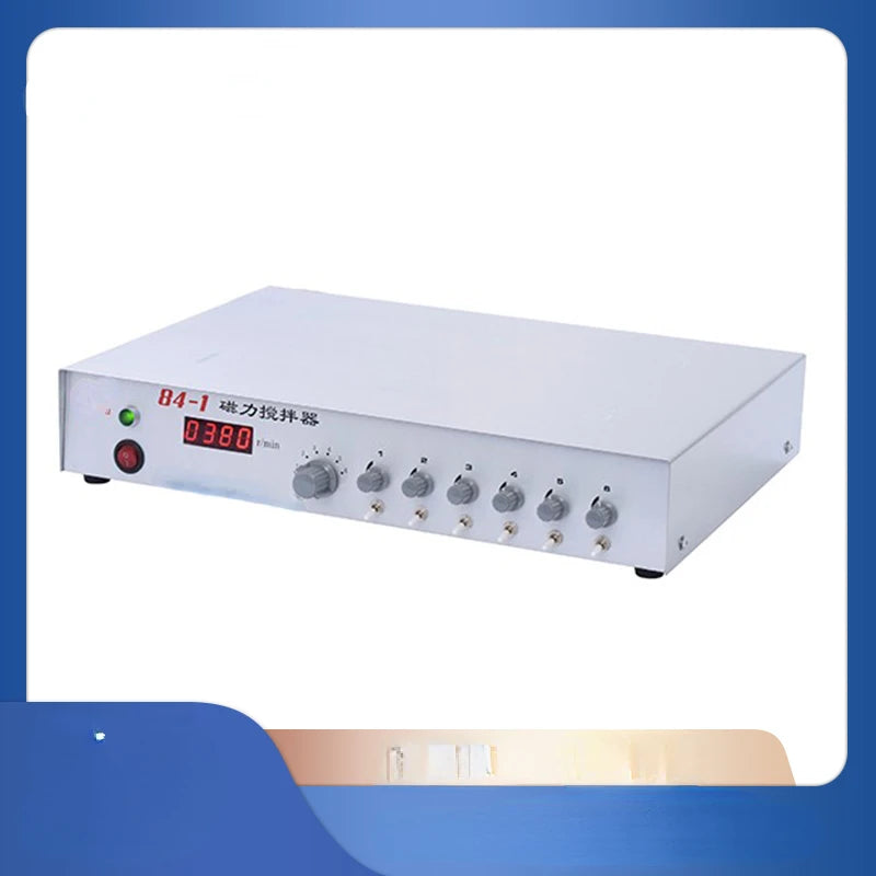 Quadruple six digital display magnetic stirrer