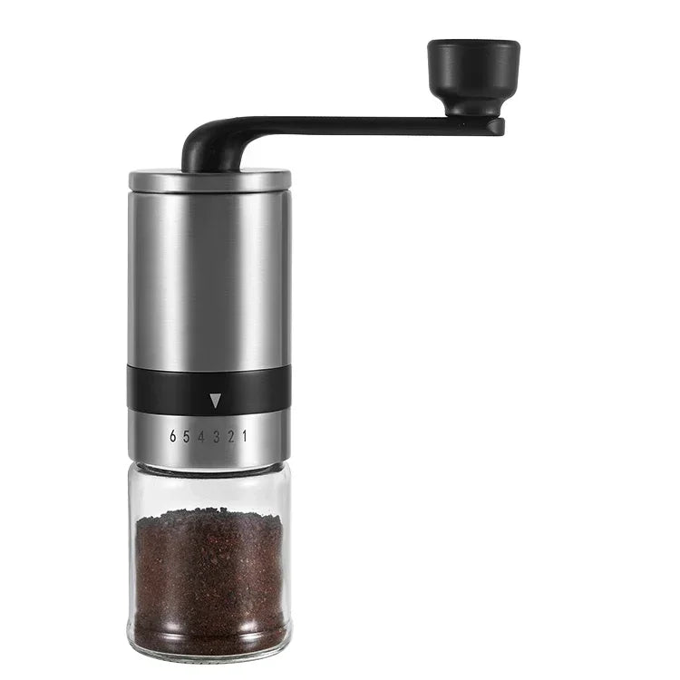 Black Color Handle Ceramic Corn hand Manual Coffee Grinder