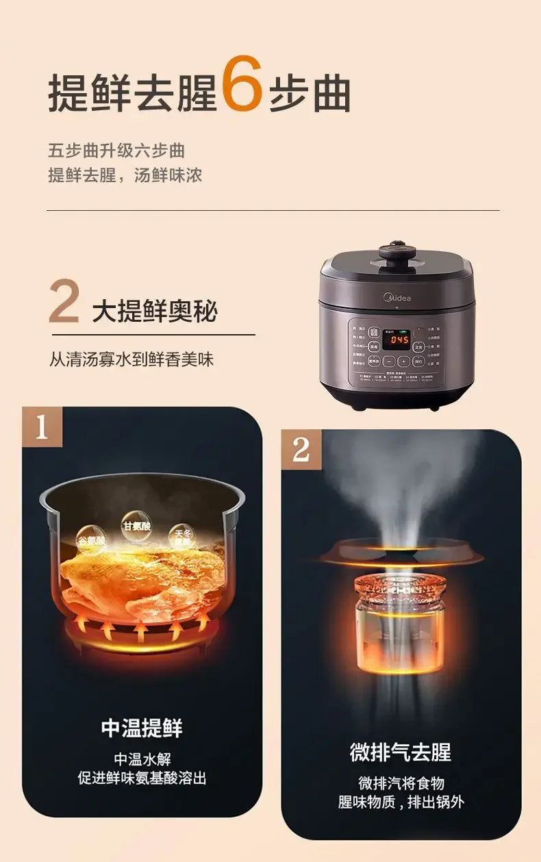 large-capacity electric pressure cooker household Double bile pressure cooker multi-function pressure cooker