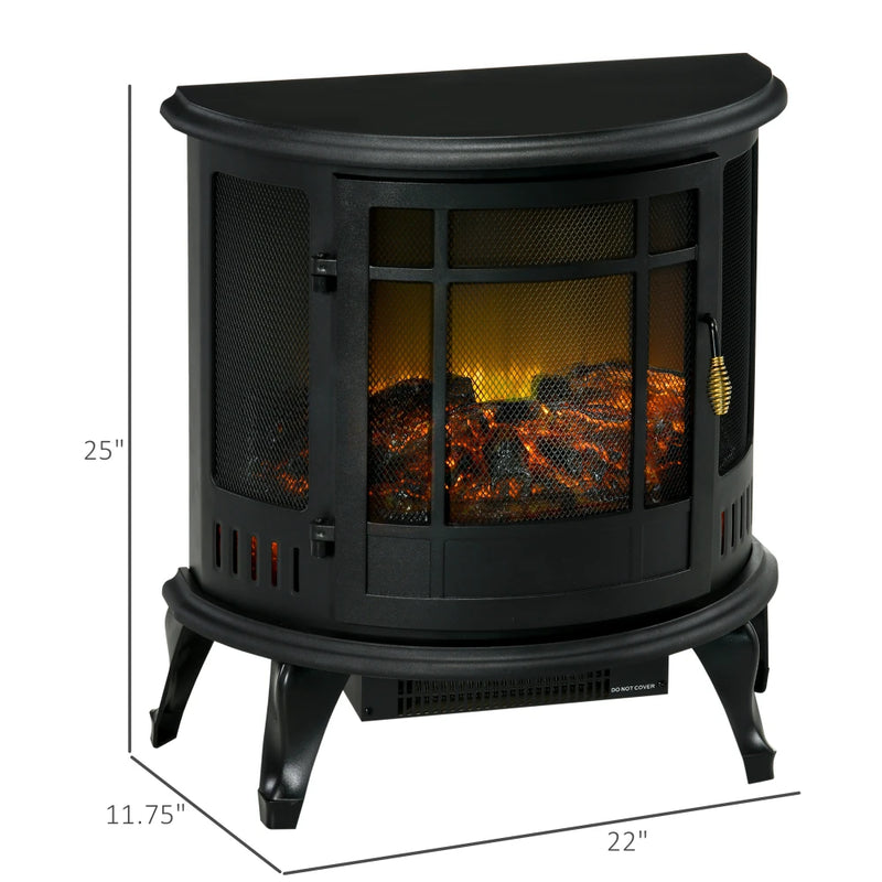 electric fireplace, electric heater, adjustable temperature fireplace heater, overheat protection